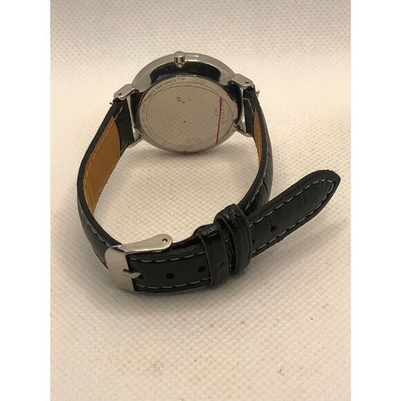 Skagen SKW2677 Women's Black Leather Analog Gray Dial Quartz Wrist Watch KS287 - Picture 9 of 9